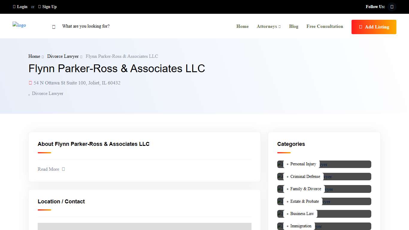 Flynn Parker-Ross & Associates LLC Divorce Lawyer Joliet IL